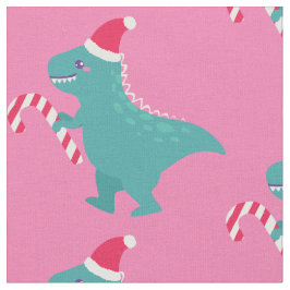 hässliche Weihnachtsdinosaurier trex Schneeflocken Stoff
