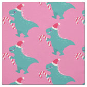 hässliche Weihnachtsdinosaurier trex Schneeflocken Stoff (Muster)