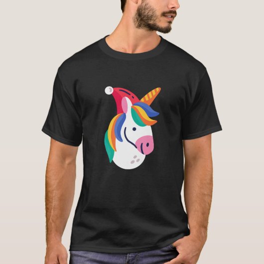 hässliche Weihnachtsfantasie unicorn santa claus f T-Shirt (Vorderseite)