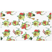 hässliche Weihnachtsfeier avocado santa Tischdecke (Vorderseite (Horizontal))