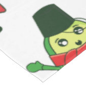 hässliche Weihnachtsfeier avocado santa Tischdecke (Schrägansicht)