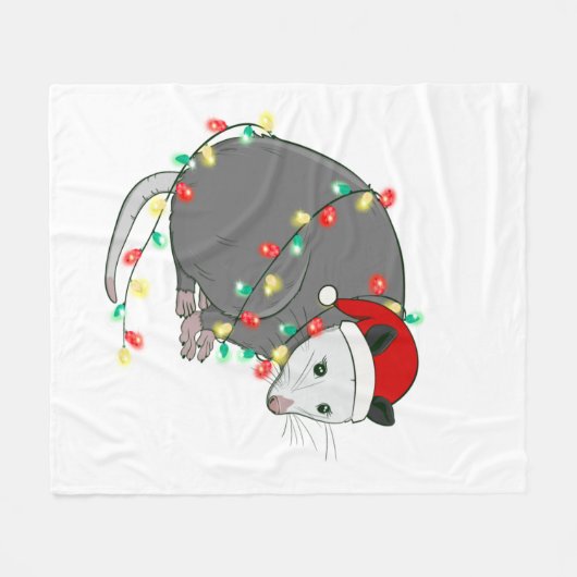 hässliche Weihnachtsfeier Fleecedecke (Vorderseite (Horizontal))