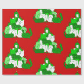 hässliche Weihnachtsfeier Geschenkpapier (Flach)