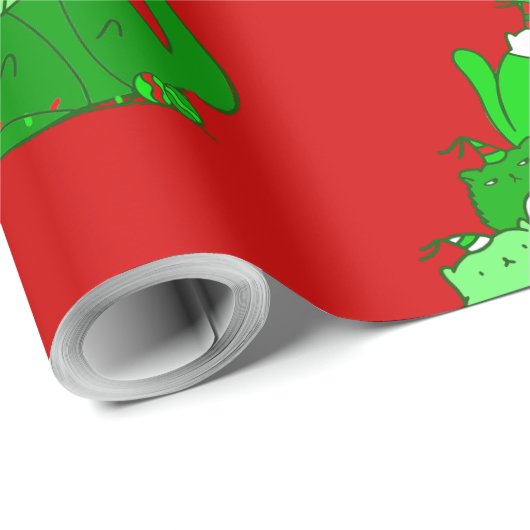 hässliche Weihnachtsfeier Geschenkpapier (Rolleneckpunkt)