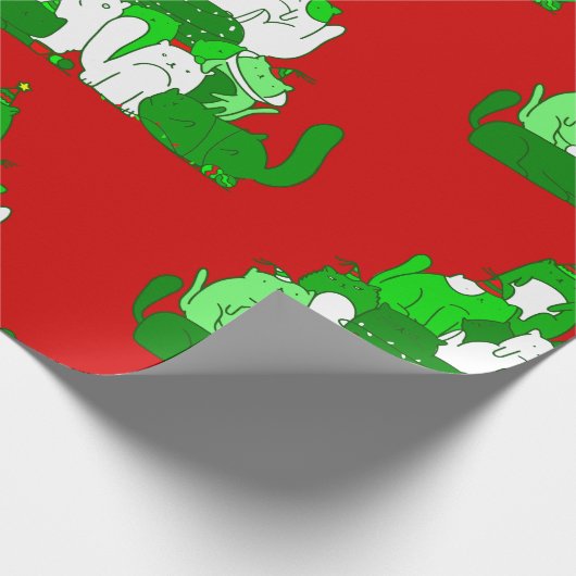 hässliche Weihnachtsfeier Geschenkpapier (Ecke)