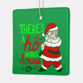 hässliche Weihnachtsfeier Keramikornament (Links)