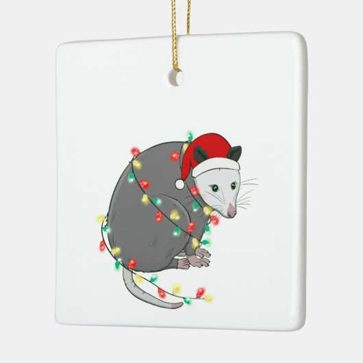 hässliche Weihnachtsfeier Keramikornament (Links)