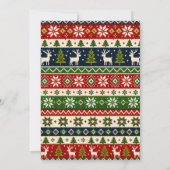 Hässliche Weihnachtsfeier mit hässlichem Pullover Einladung (Rückseite)