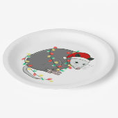 hässliche Weihnachtsfeier Pappteller (Schrägansicht)