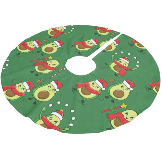 hässliche Weihnachtsfeier Polyester Weihnachtsbaumdecke (Schrägansicht)