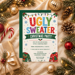 Hässliche Weihnachtsfeier Weihnachtsfest Einladung