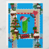 hässliche Weihnachtsfeige Briefbogen (Vorne/Hinten)