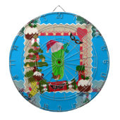 hässliche Weihnachtsfeige Dartscheibe (vorne)