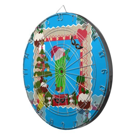 hässliche Weihnachtsfeige Dartscheibe (Vorderseite rechts)