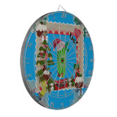 hässliche Weihnachtsfeige Dartscheibe (Vorderseite Links)