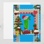 hässliche Weihnachtsfeige Feiertagskarte (Vorne/Hinten)