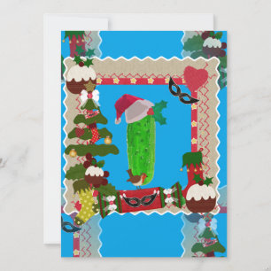 hässliche Weihnachtsfeige Feiertagskarte