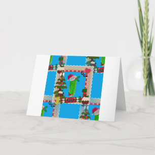 hässliche Weihnachtsfeige Feiertagskarte