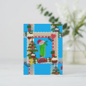 hässliche Weihnachtsfeige Feiertagspostkarte (Stehend Vorderseite)