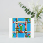 hässliche Weihnachtsfeige Feiertagspostkarte (Stehend Vorderseite)