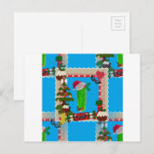 hässliche Weihnachtsfeige Feiertagspostkarte (Vorne/Hinten)