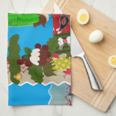 hässliche Weihnachtsfeige Handtuch (Viertel Falte)