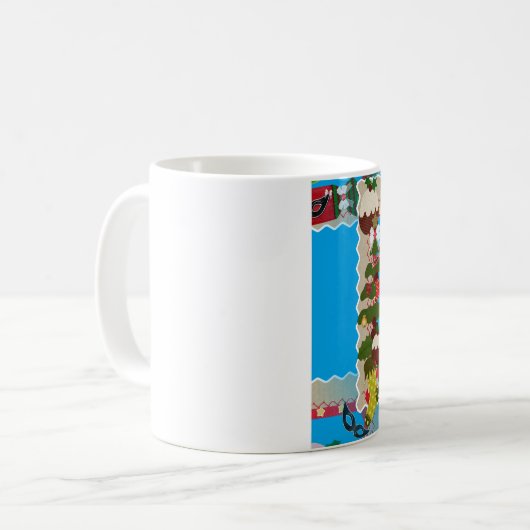 hässliche Weihnachtsfeige Kaffeetasse (Vorderseite Links)