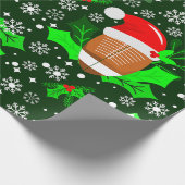 hässliche Weihnachtsfussball-Weihnachtslieder Geschenkpapier (Ecke)
