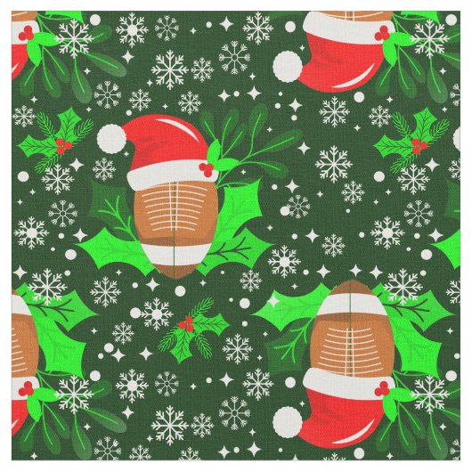 hässliche Weihnachtsfussball-Weihnachtslieder Stoff (Nahaufnahme)
