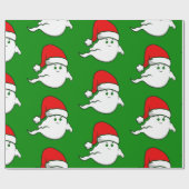 hässliche Weihnachtsgeister, spitzfindig, gruselig Geschenkpapier (Flach)