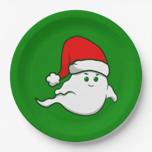 hässliche Weihnachtsgeister, spitzfindig, gruselig Pappteller