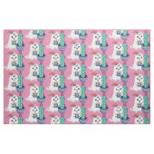 hässliche Weihnachtsghost-Weihnachtskaktus Stoff (Fat Quarter (45,7 x 55,9 cm))