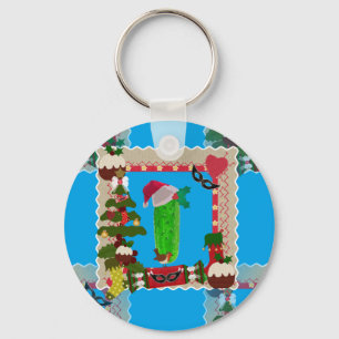 hässliche Weihnachtsgurke Schlüsselanhänger
