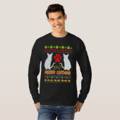Hässliche Weihnachtskater T-Shirt (Vorne ganz)