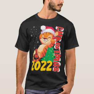 Hässliche Weihnachtskatze Weihnachtsmann Ha Katze  T-Shirt