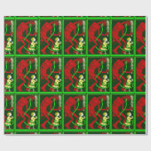 hässliche Weihnachtskrampuskind viktorianisch Geschenkpapier (Flach)