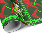 hässliche Weihnachtskrampuskind viktorianisch Geschenkpapier (Rolleneckpunkt)