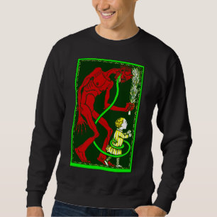 hässliche Weihnachtskrampuskind viktorianisch Sweatshirt