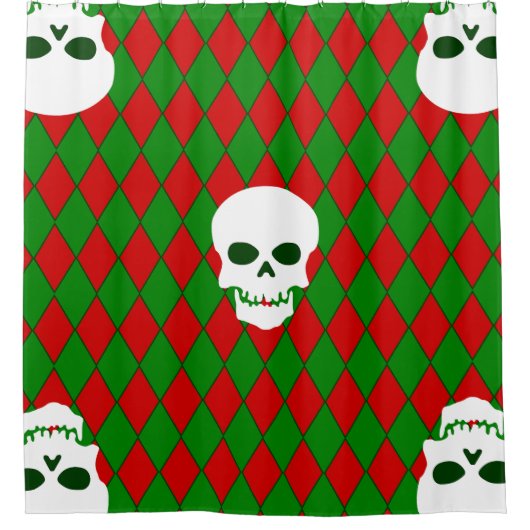 hässliche Weihnachtskraut Duschvorhang (Vorderseite)