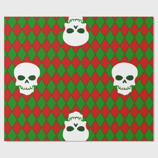 hässliche Weihnachtskraut Geschenkpapier (Flach)