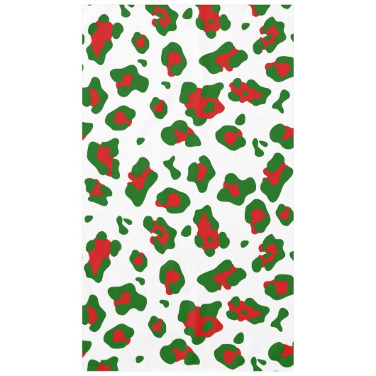 hässliche Weihnachtsleoparden Tischdecke (Vorderseite)