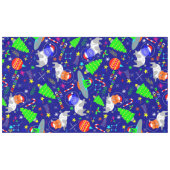 hässliche Weihnachtslieder Alien santa dog cat Tischdecke (Vorderseite (Horizontal))