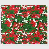 hässliche Weihnachtslieder-Camouflage Geschenkpapier (Flach)