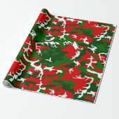 hässliche Weihnachtslieder-Camouflage Geschenkpapier (Ungerollt)