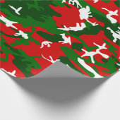 hässliche Weihnachtslieder-Camouflage Geschenkpapier (Ecke)