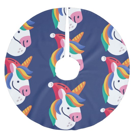 hässliche Weihnachtslieder Polyester Weihnachtsbaumdecke (Vorderseite)