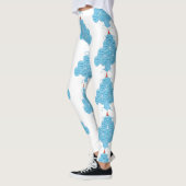 hässliche Weihnachtsmaske Leggings (Links)