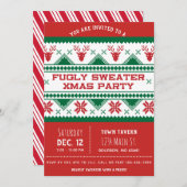 Hässliche WeihnachtsParty Einladung (Vorne/Hinten)