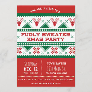 Hässliche WeihnachtsParty Einladung