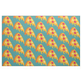 hässliche Weihnachtspizza Pizza Schneeflocken Wint Stoff (Fat Quarter (45,7 x 55,9 cm))